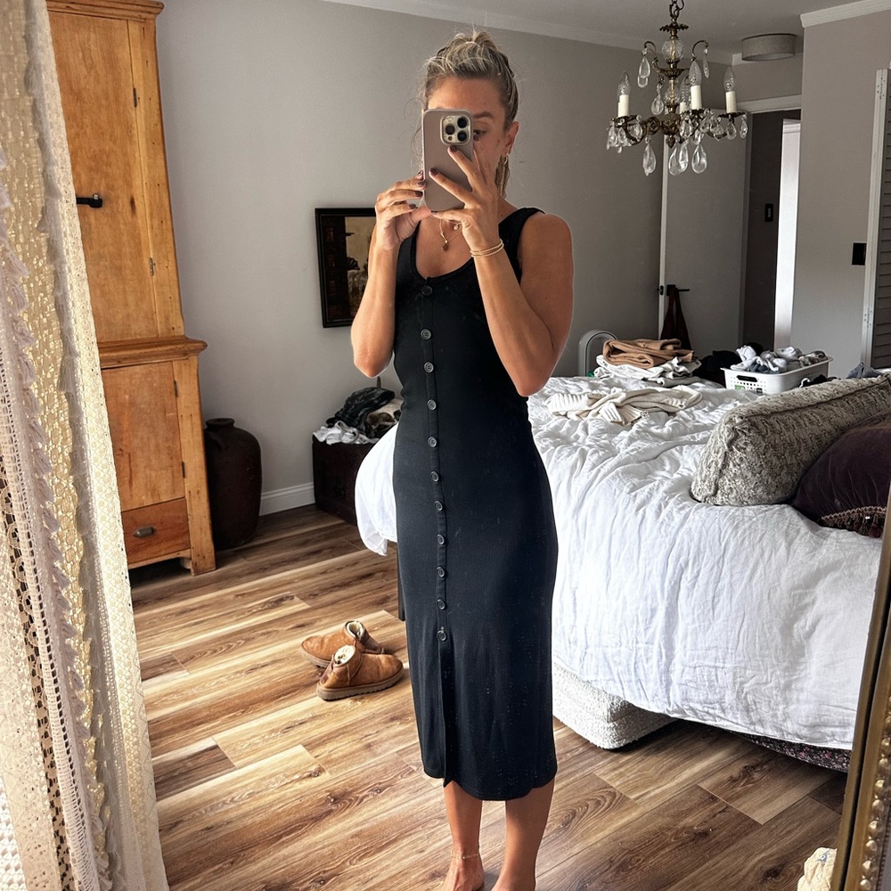BB Dakota Black Buttoned Cardigan